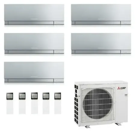 Condizionatore Mitsubishi Penta ZEN 9+9+9+9+18 Argento MXZ-5F102VF2