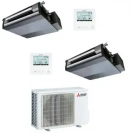 Mitsubishi Dual Split 9+9 Canalizzato MXZ-2F42VF4 con filo comando