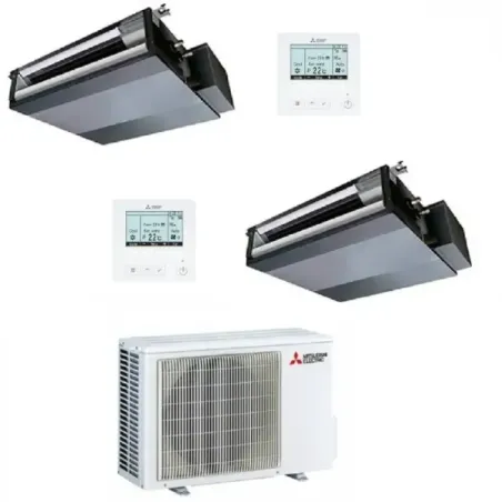 Mitsubishi Dual Split 9+12 Canalizzato MXZ-2F42VF4 con filo comando