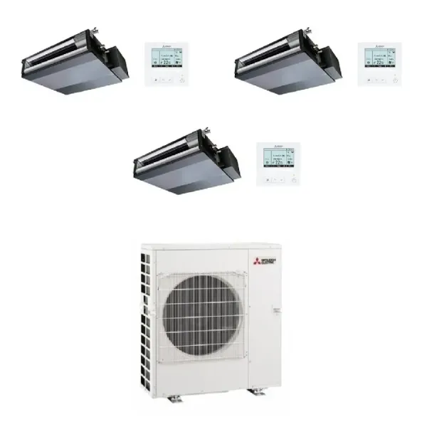 Mitsubishi Trial Split 9+9+12 Canalizzato MXZ-3F68VF4 con filo comando