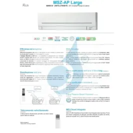 Mitsubishi Unità Interna 24000 Btu Parete MSZ-AP-Large 2