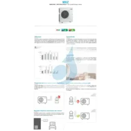 Mitsubishi Unità Esterna 24000 Btu Multi Split Quadri MXZ-4F72VF4 2