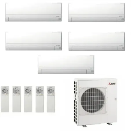 Condizionatore Mitsubishi Penta 9+9+9+9+9 Bianco AY MXZ-5F102VF2