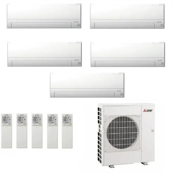 Condizionatore Mitsubishi Penta 9+9+9+9+12 Bianco AY MXZ-5F102VF2