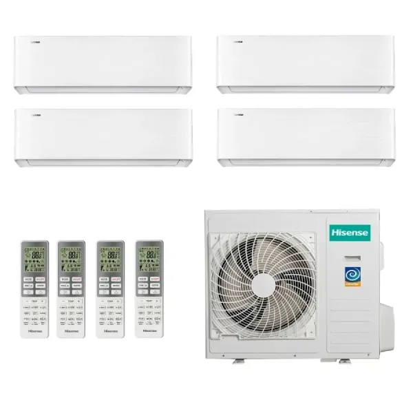 Condizionatore Hisense Quadri Split 9+9+9+12 Energy PRO X 4AMW81U4RJC
