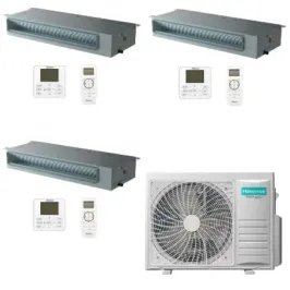 Condizionatore Hisense Trial Split 12+12+18 Canalizzato 5AMW105U4RQC