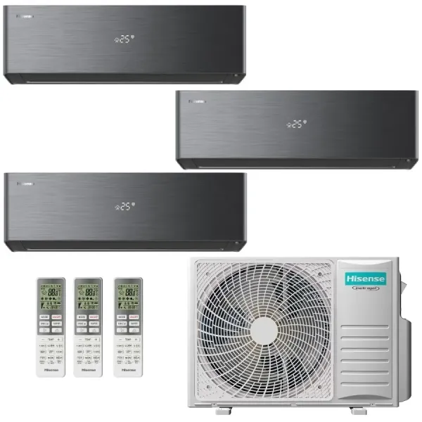 Condizionatore Hisense Trial Split 12+12+12 Energy PRO X 3AMW72U4RJC