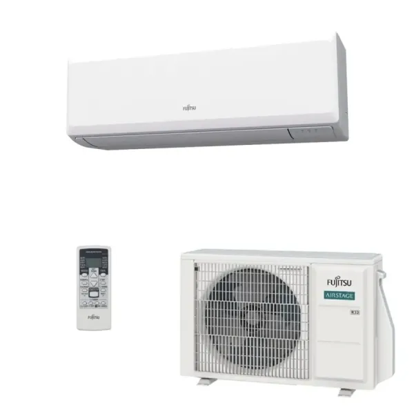 Fujitsu Mono Split 18000 Btu ASEH18KLCBL AOEH18KLCB Bianco