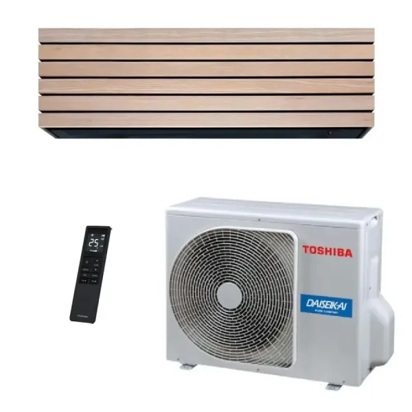 Toshiba Mono Split 9000 Btu RAS-B10S4KVDG-E RAS-10S4AVPG-E Legno