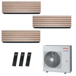 Toshiba Trial Split 12+12+12 Btu Daiseikai 10 WOOD RAS-5M34G3AVG-E1