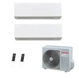 Toshiba Dual Split 12+12 Btu Daiseikai 10 WHITE RAS-2M18G3AVG-E
