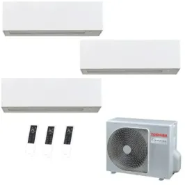 Toshiba Trial Split 12+12+12 Btu Daiseikai 10 WHITE RAS-4M27G3AVG-E