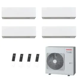 Toshiba Quadri Split 9+9+9+9 Btu Daiseikai 10 WHITE RAS-4M27G3AVG-E