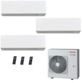 Toshiba Trial Split 12+12+12 Btu Daiseikai 10 WHITE RAS-5M34G3AVG-E1