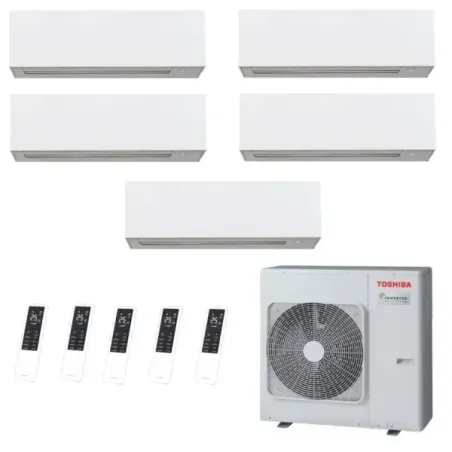 Toshiba Penta Split 9+9+9+9+12 Btu Daiseikai 10 WHITE RAS-5M34G3AVG-E1