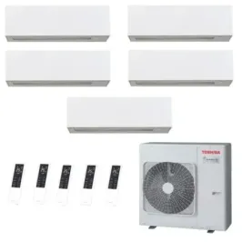 Toshiba Penta Split 12+12+12+12+12 Btu Daiseikai 10 WHITE RAS-5M34G3AV