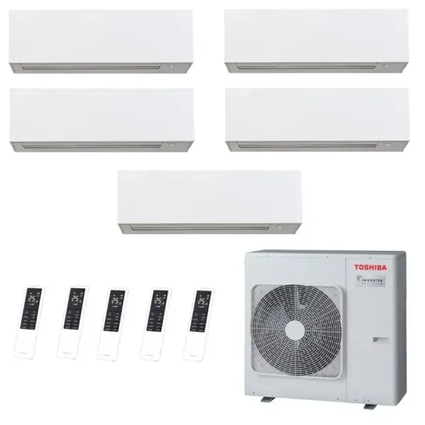 Toshiba Penta Split 12+12+12+12+12 Btu Daiseikai 10 WHITE RAS-5M34G3AV