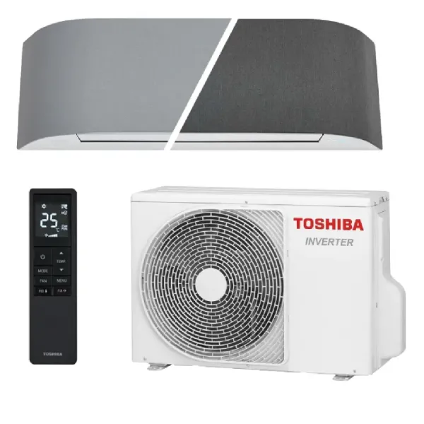 Toshiba Mono Split 12000 Btu RAS-B13N4KVRG-E RAS-13J2AVSG-E1 Grigio