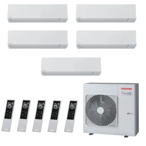 Toshiba Penta Split 12+12+12+12+12 Btu Shorai Edge RAS-5M34G3AVG-E1