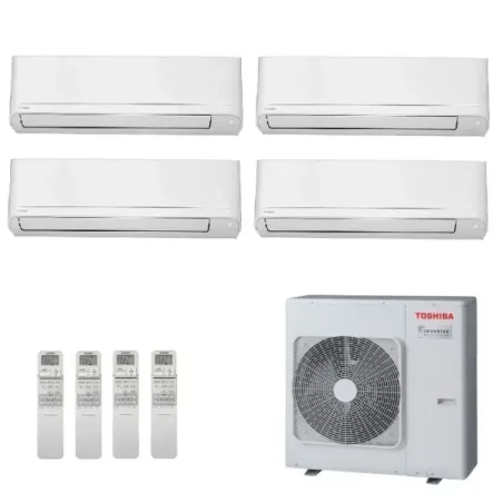 Toshiba Quadri Split 7+7+7+15 Btu Seiya Smart RAS-4M27G3AVG-E