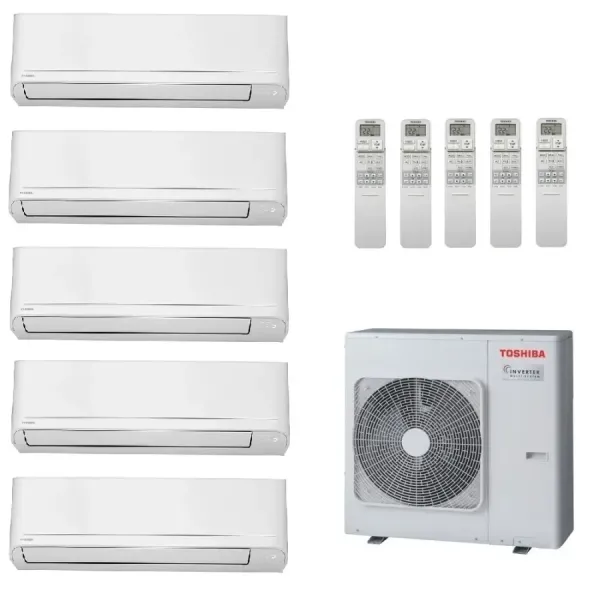 Toshiba Penta Split 9+9+9+12+15 Btu Seiya Classic RAS-5M34G3AVG-E1
